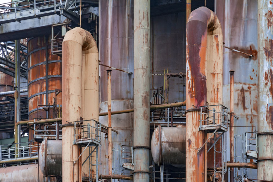 Stainless steel corrosion on pipe