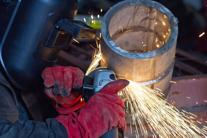 Welding stage of stainless steel