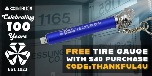 Free Tire Gauge With $40 Order.