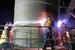 welding a tank